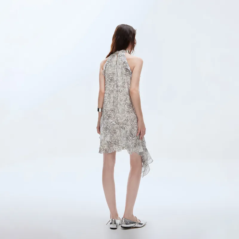 ONLY Sleeveless Dresses Women's H1K Lucy Print Black-4