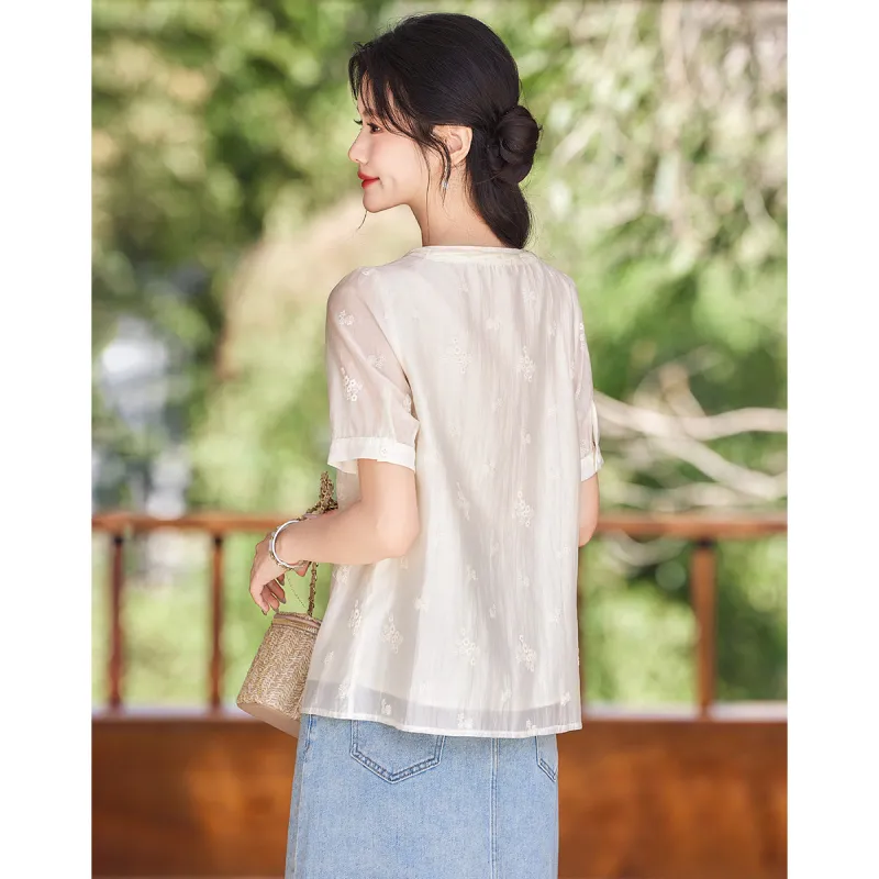 Like The Age Of Water Shirt Women's Ecru-1