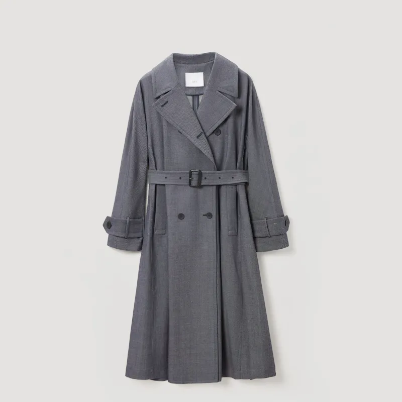 OVV Trench Coat Women's Dark Gray-2