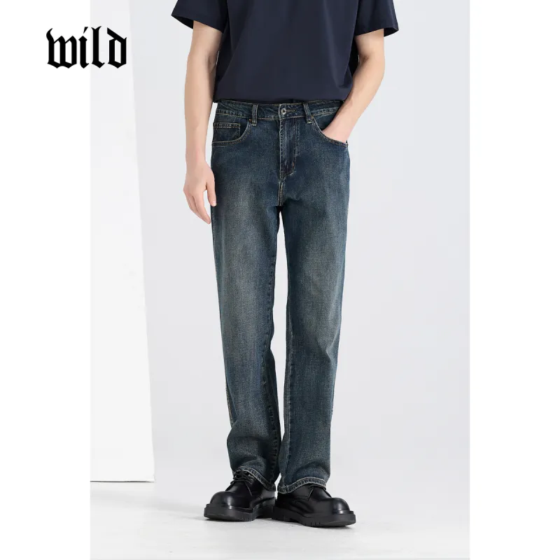 WILD LEADER Jeans Men Vintage Blue[NKW5138W25]-2