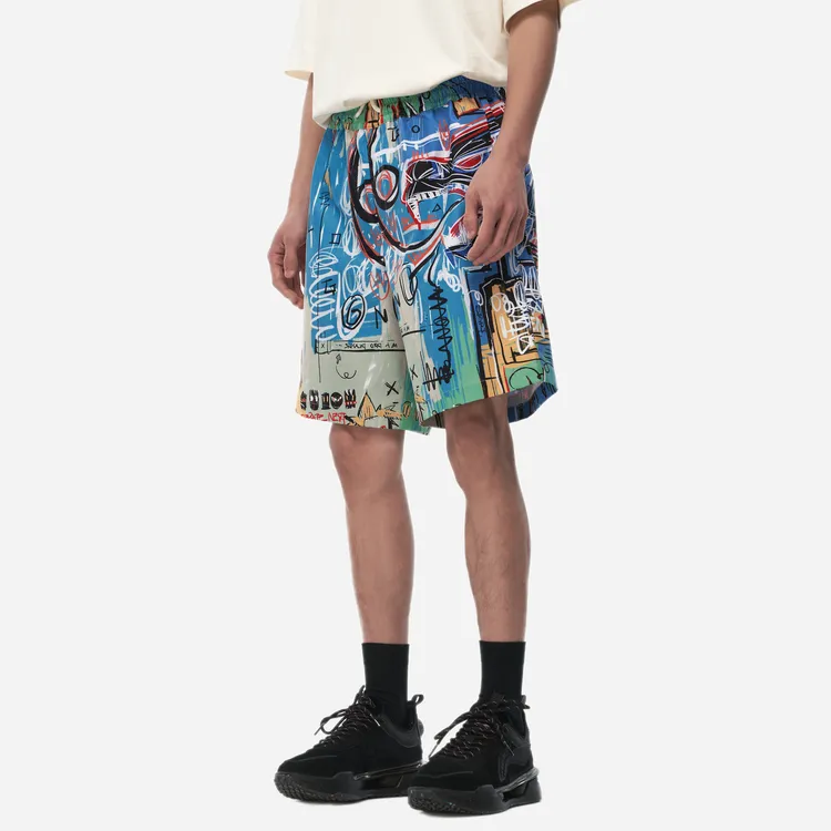 Lining X LNG X Li Ning Casual Shorts Unisex All Over Print Mixed Color-3