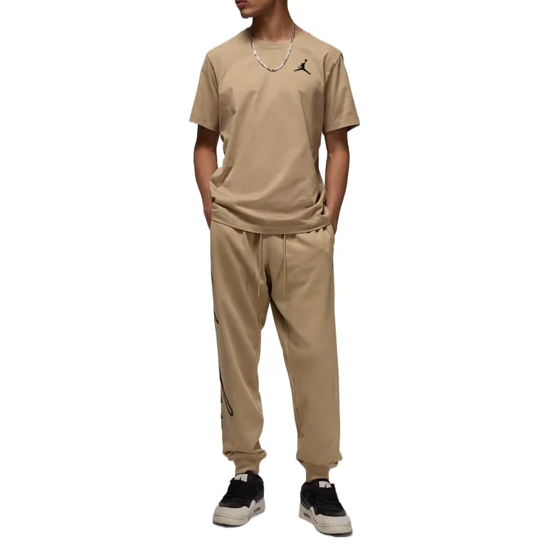 Jordan MVP SS25 Knitted Sweatpants Men's Brown Yellow-2