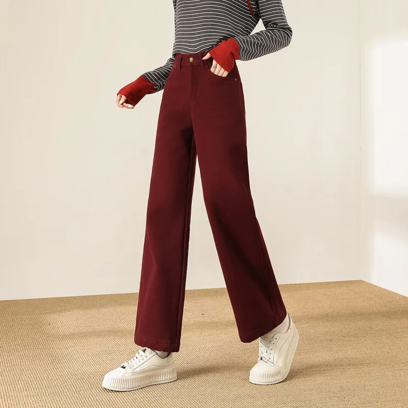 TERRE BLEUE Jeans Women's Red-2
