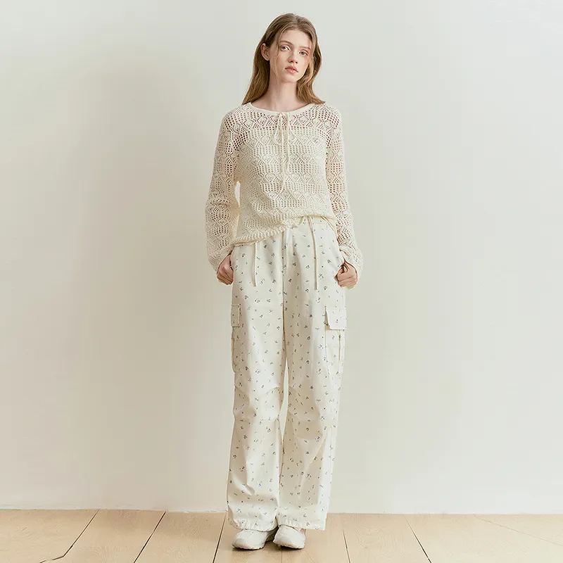 LEDIN Knitwear Women's Mist White-3