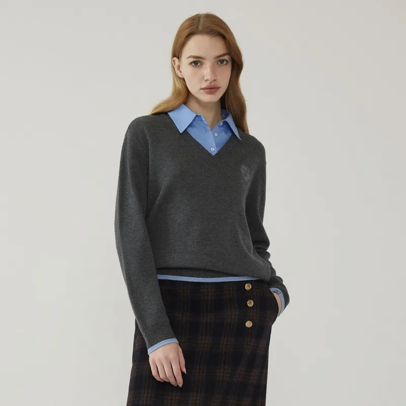 E.land Sweater Women's Dark Gray-3