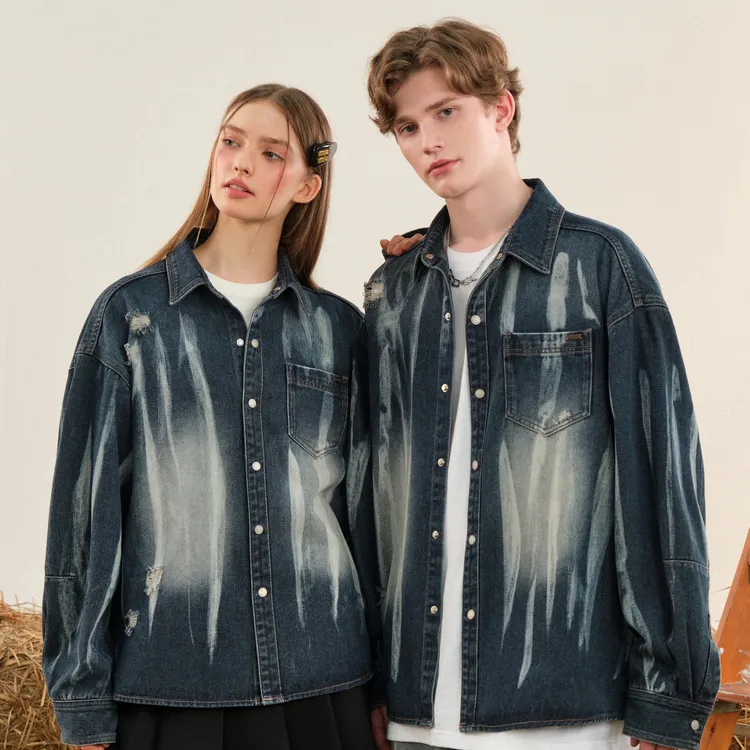 Bosieagender Shirt Unisex Vintage Blue-2