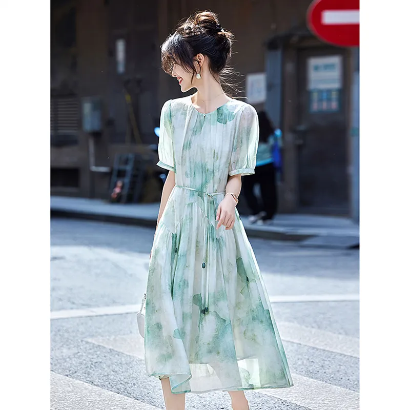 A Paradise For Awakening Short Sleeved Dress Women's-5