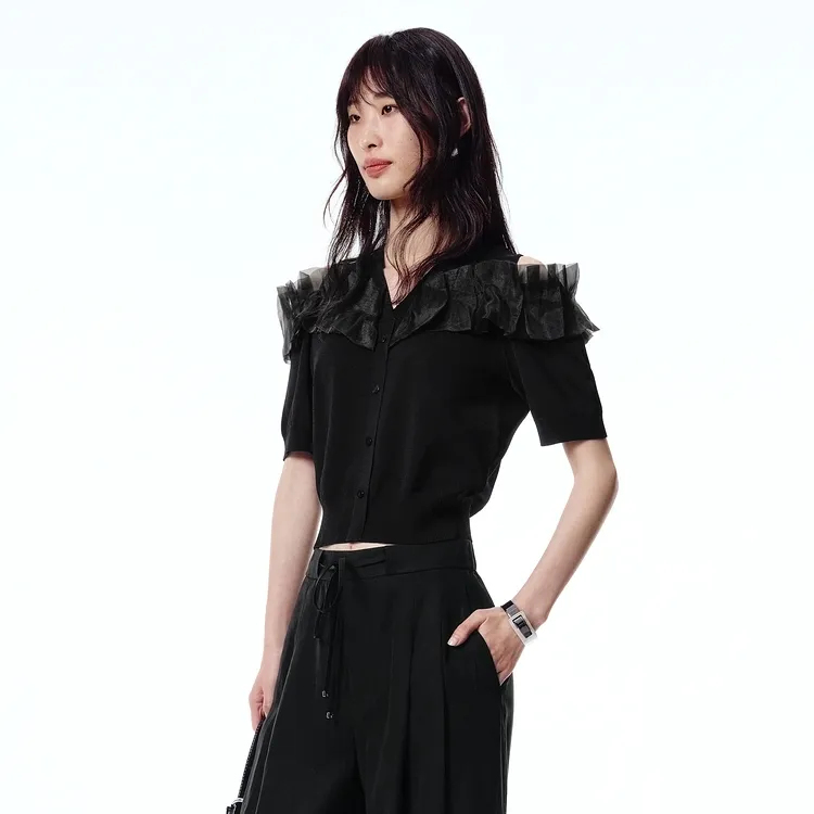 PEACEBIRD Knitwear Women's Black-3