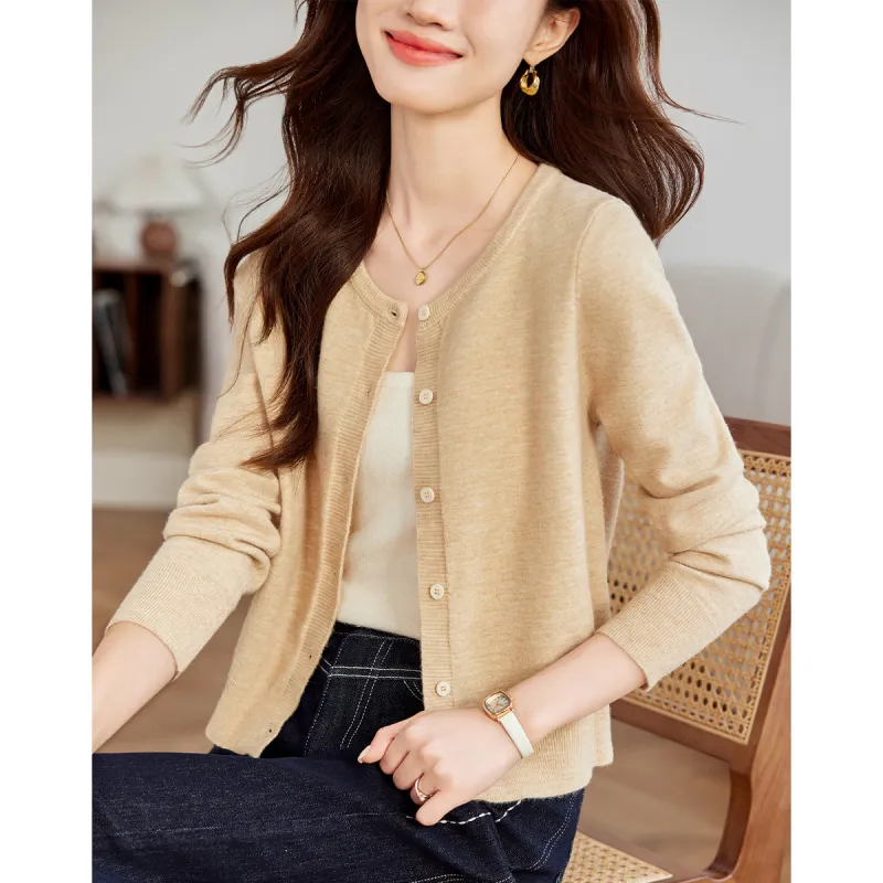 Love Elaine Knitwear Women's Khaki-2
