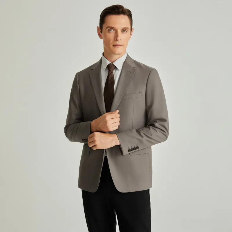 Satchi Business Suit Men's Light Khaki-2
