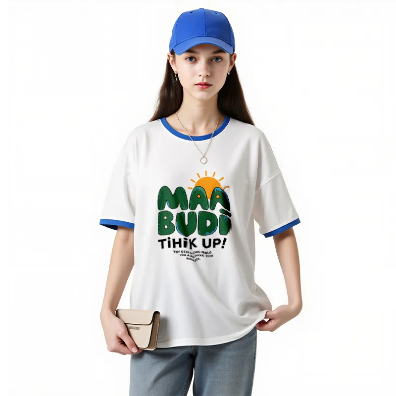 FAIRWHALE Drop Shoulder Sleeve T Shirt Women's-14