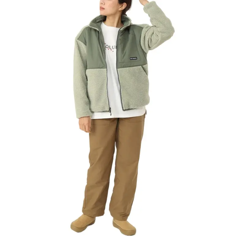 Columbia W Bay Bay Pass™ Reversible Fleece Jacket Jacket Women's Green-9