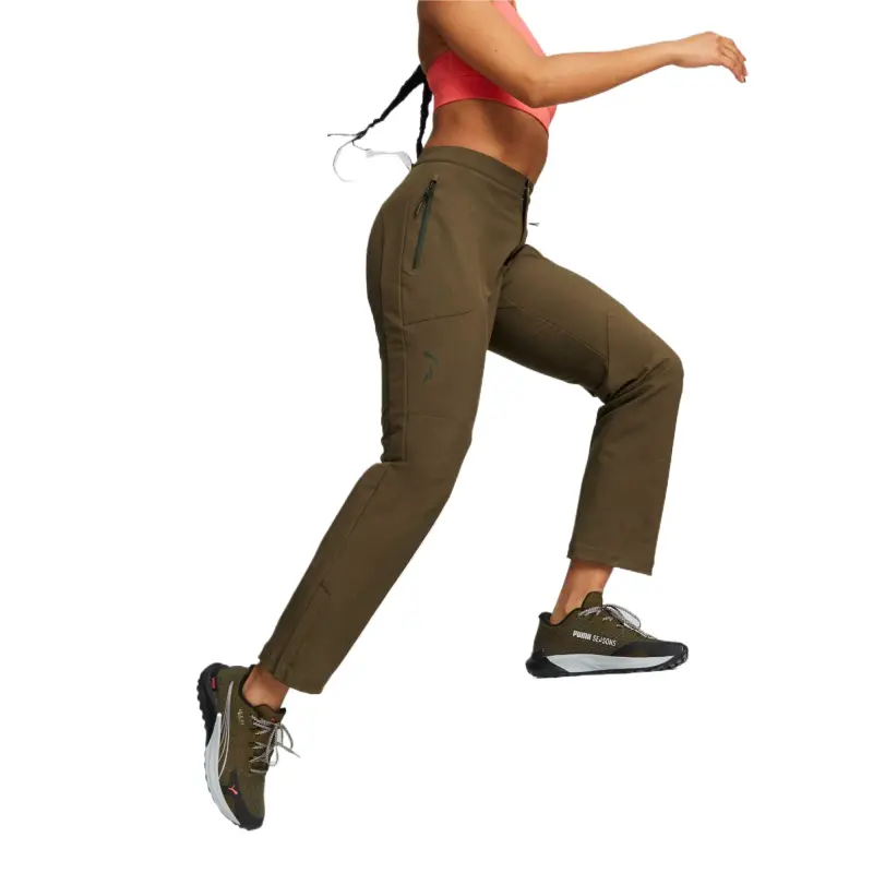 PUMA Casual Pants Women's Olive Green-4