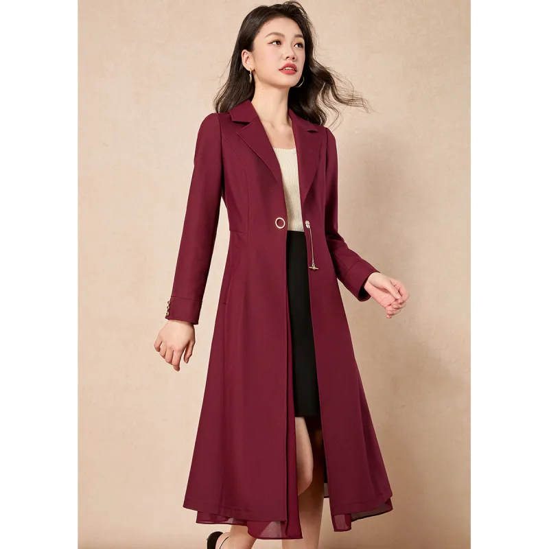 Mylan Trench Coat Women's Fuchsia-1