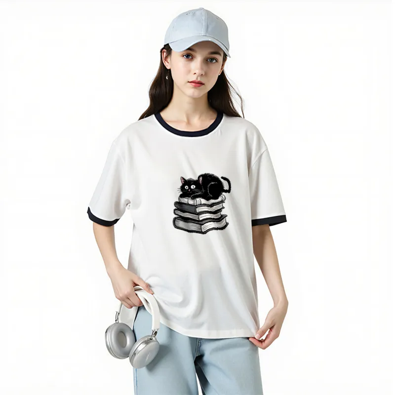 FAIRWHALE Drop Shoulder Sleeve T Shirt Women's-3