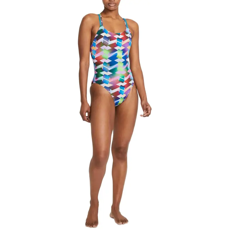 Nike HydraStrong Spiderback One-piece Swimsuit Women's Aquamarine-2