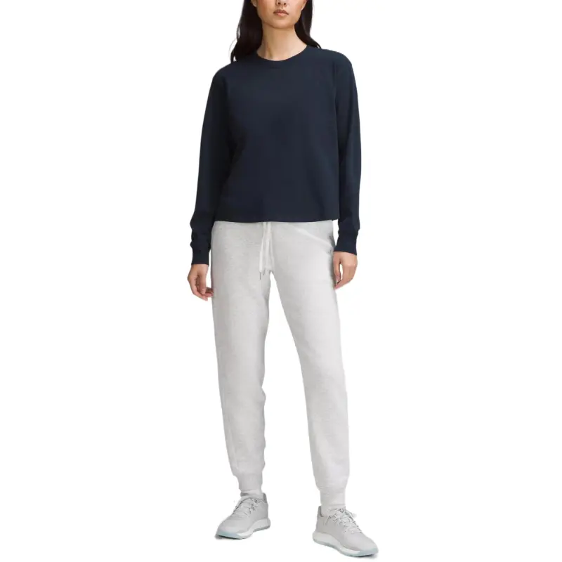 Lululemon Relaxed-FitLong Sleeve Cotton Jersey Shirt Shirt Women's Marine Blue-2