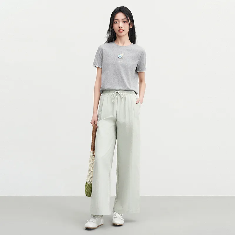 LEDIN T Shirt Women's Lunar Rock Gray-3