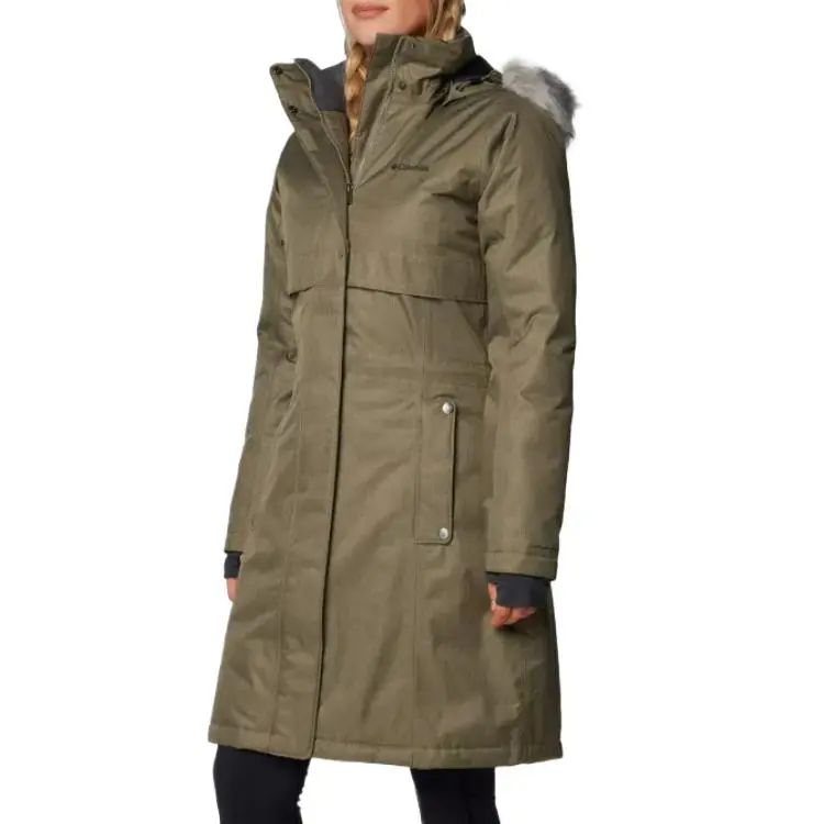 Columbia Apres Arson Down Jacket Women's Stone Green-2