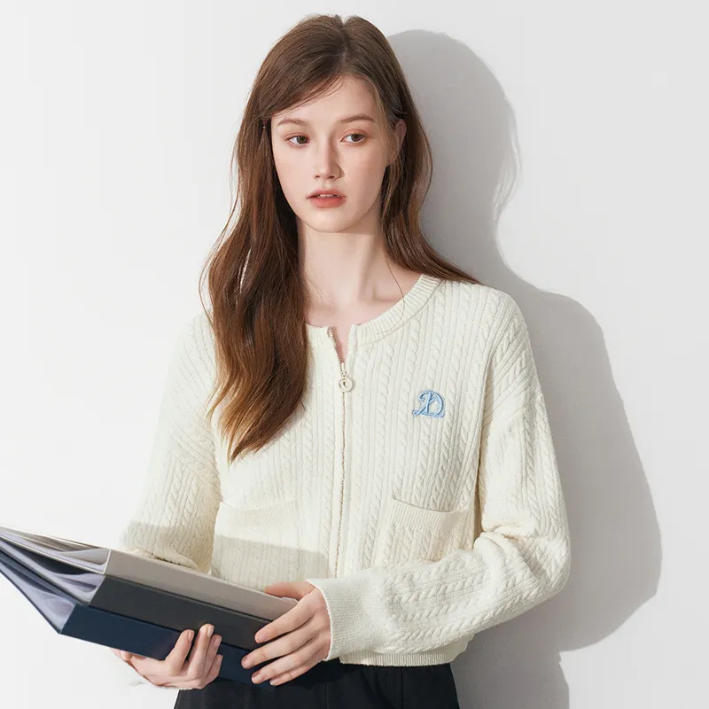 LEDIN Knitwear Women's Mist White-2