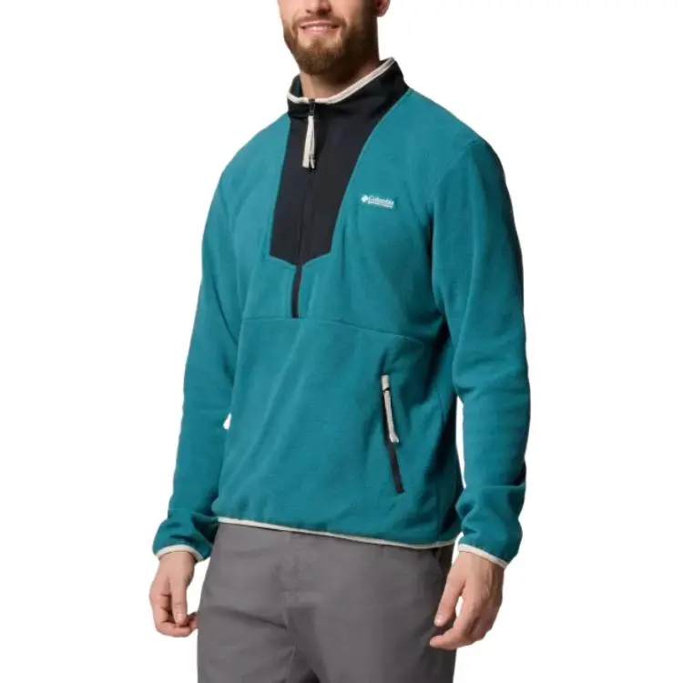 Columbia Sequoia Grove Half Zip Sweatshirt Men's River Blue-2