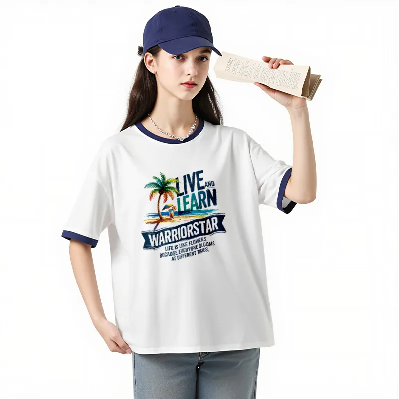 FAIRWHALE Drop Shoulder Sleeve T Shirt Women's-6