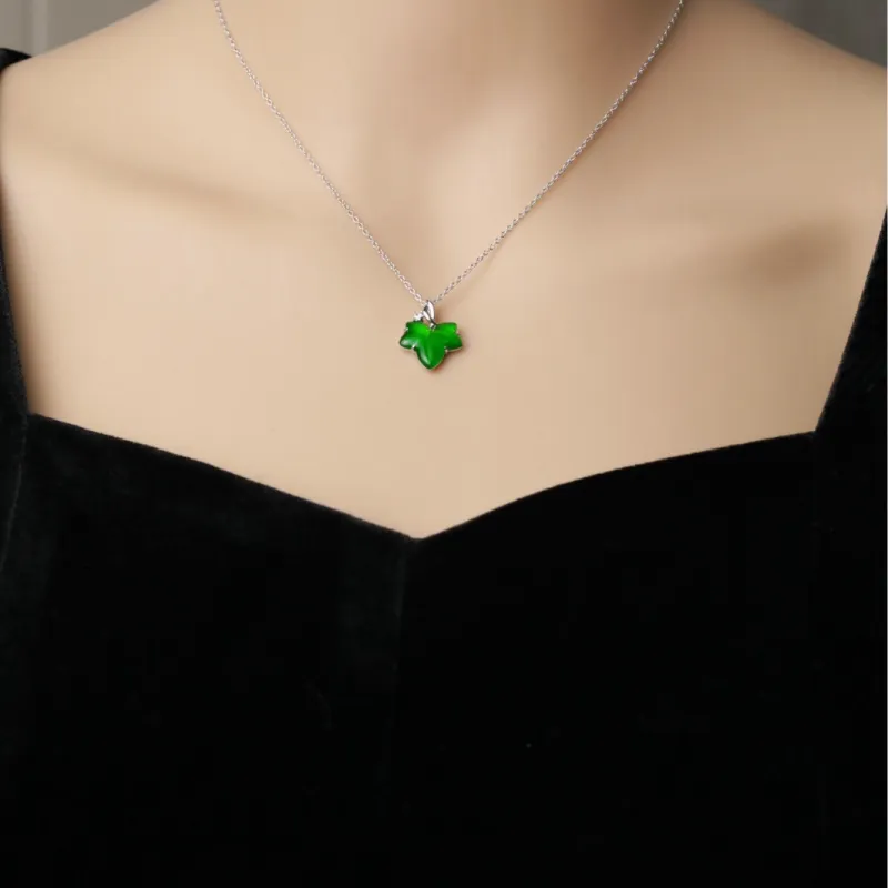 KALAIYIN Ice Glutinous Jadeite Necklaces Women's-1