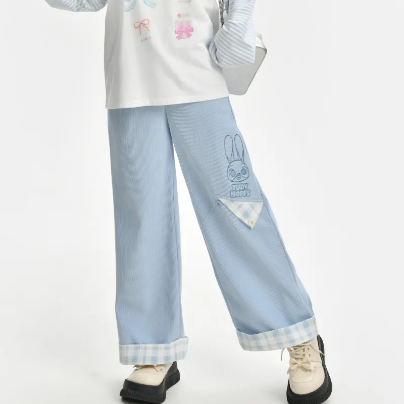 Snbl x Disney Casual Pants Women's Blue-7