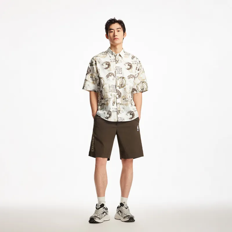 JACK JONES· JACK&JONESxNBA Shirt Men's A06 Raw White-3
