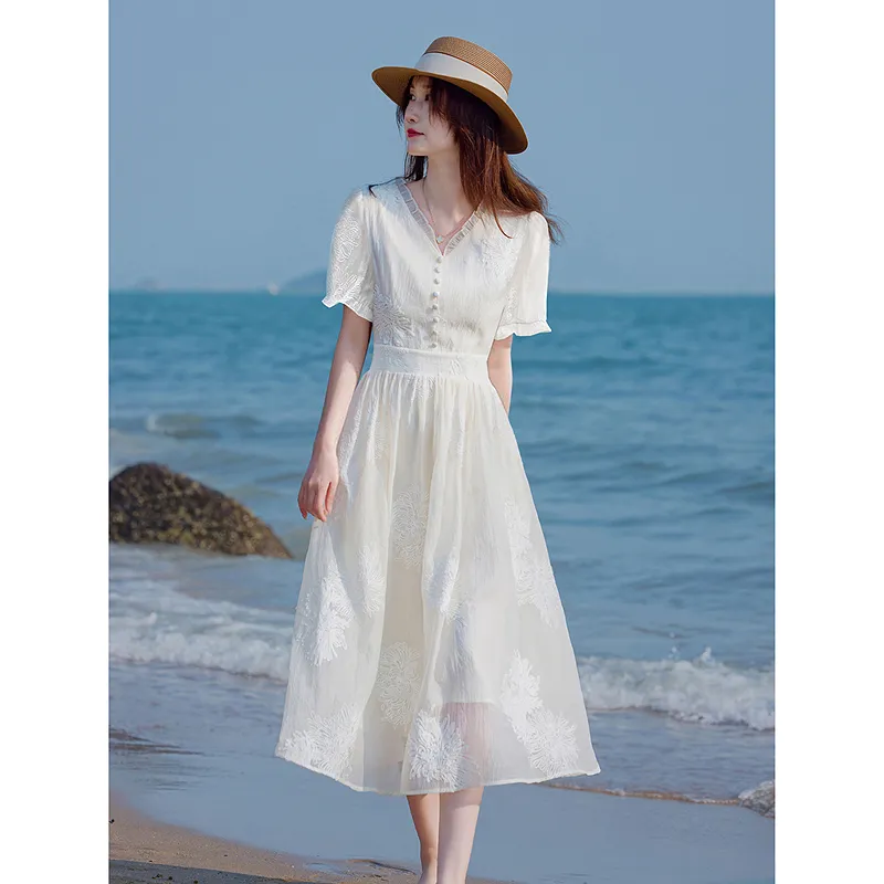A Paradise For Awakening Short Sleeved Dress Women's-6