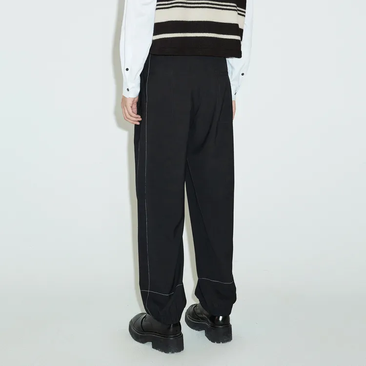 CROQUIS Casual Pants Unisex 417 Mixed Navy Blue-3