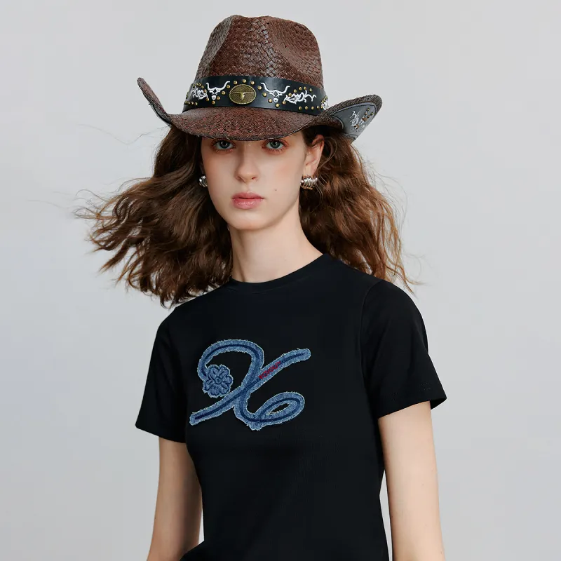 Initial Language T Shirt Women's-3