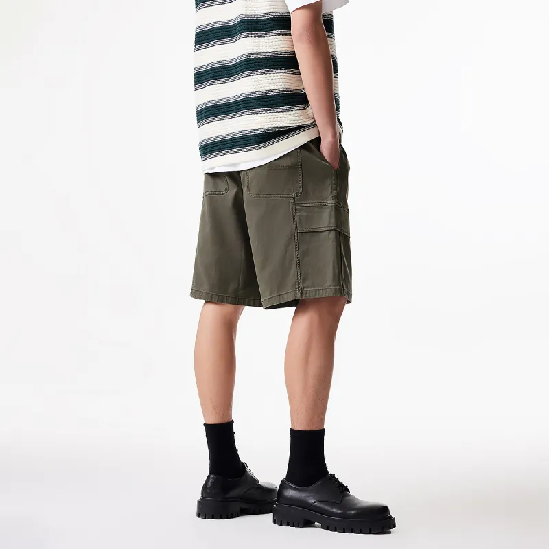 JACK&JONES Denim Shorts Men Olive Green E08-3