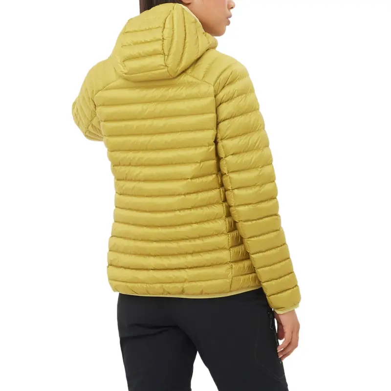 SALOMON Elixir MICRO DOWN Down Jacket Women's Aqua Celadon Green-3