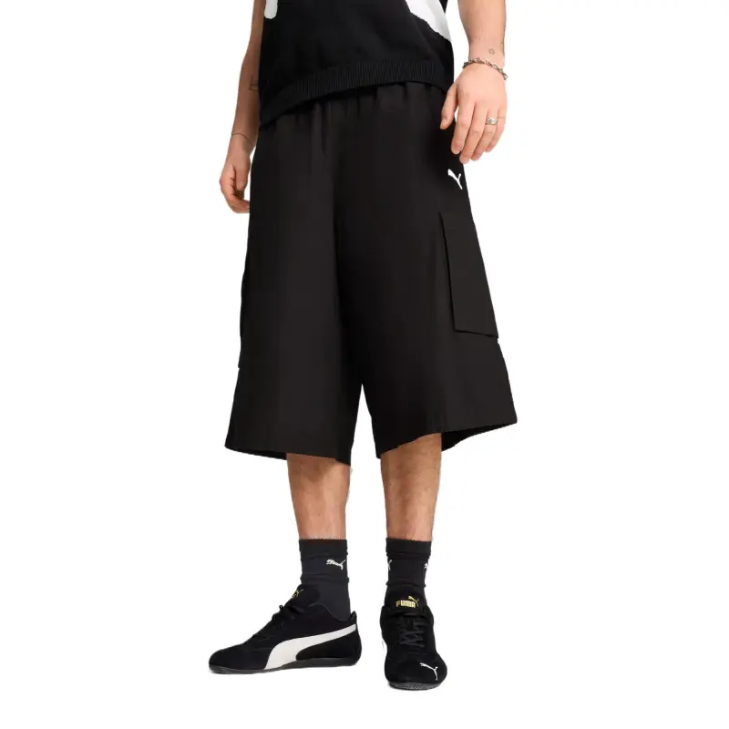PUMA FutureArchive Cargo Shorts Unisex Black-2