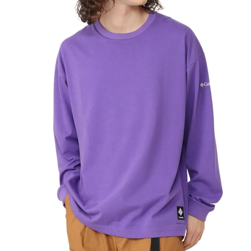 Columbia Lost Brook T Shirt Unisex Grape Glue-2