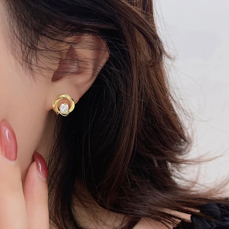 Happy tide Stud Earrings Women's-1