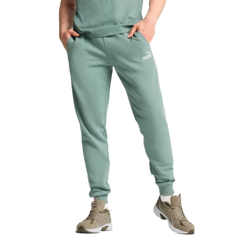 PUMA EssentialsBlock Casual Pants Men's Green-2