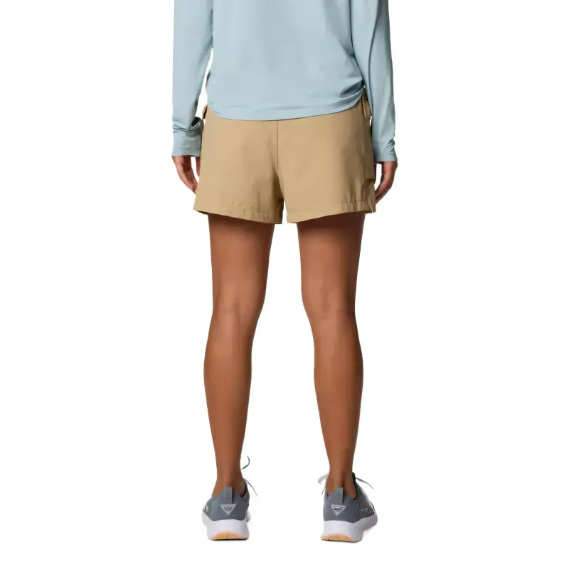 Columbia Wild PFG Cast Omni-Shade Omni-Shield Casual Shorts Women's Earth Yellow-1