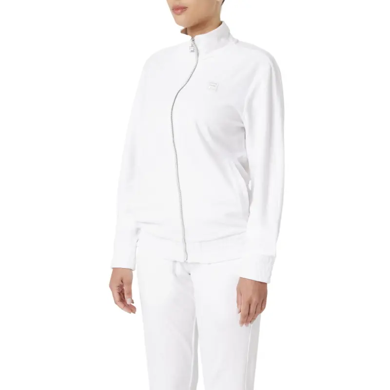 FILA Deverall Velour Jacket Jackets Coats Men's White 100-3