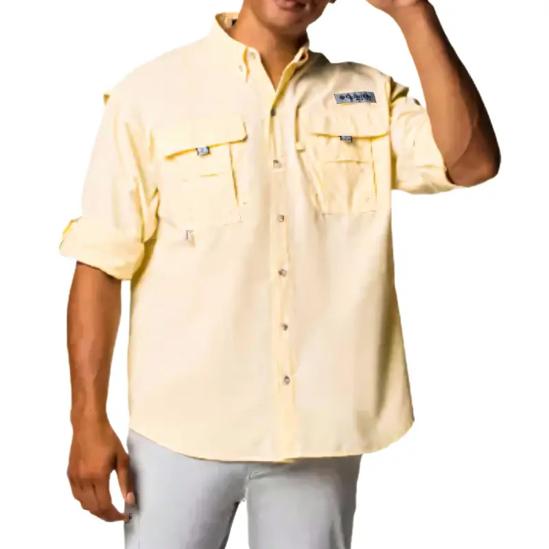 Columbia PFG Bahama 2 Shirt Men's Yellow-3