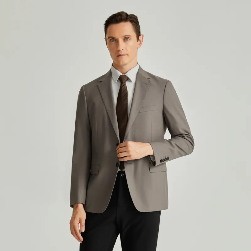 Satchi Business Suit Men's Light Khaki-3