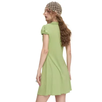 ELF SACK Short Sleeved Dress Women's Green