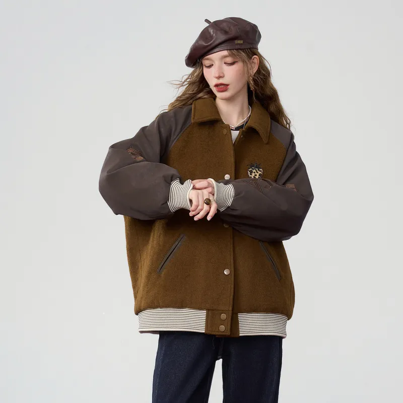 ELF SACK Coat Women's Hobo Dark Coffee-4