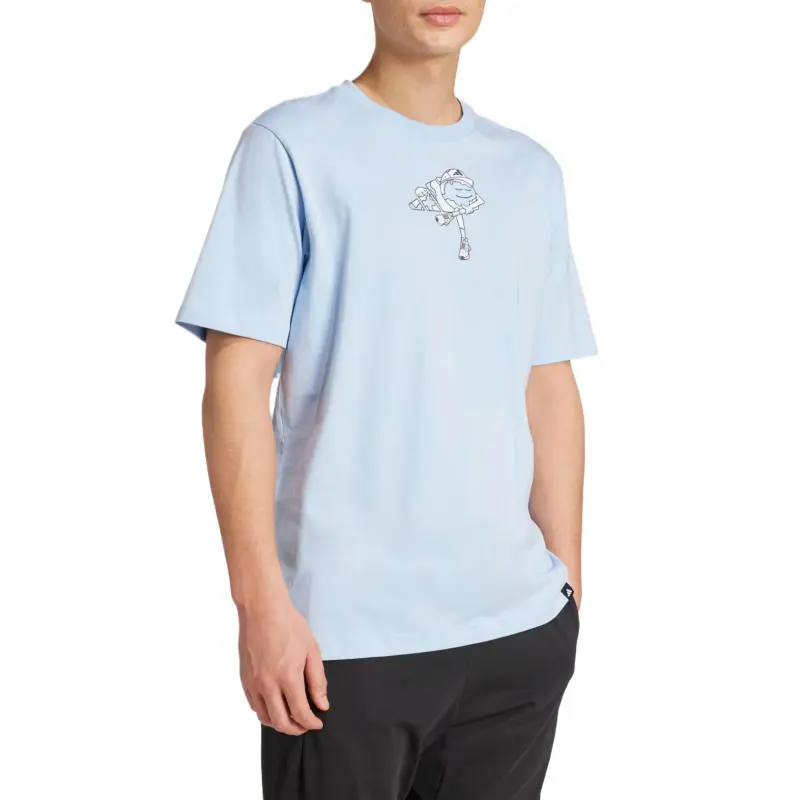 Adidas EARTH DAY T Shirt Men's Glow Blue-1