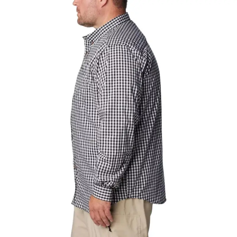 Columbia Men’s Rapid Rivers™ II Long Sleeve Shirt - Big Shirt Men's Black Everyday Plaid-2
