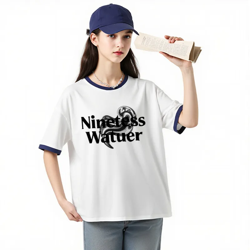 FAIRWHALE Drop Shoulder Sleeve T Shirt Women's-6