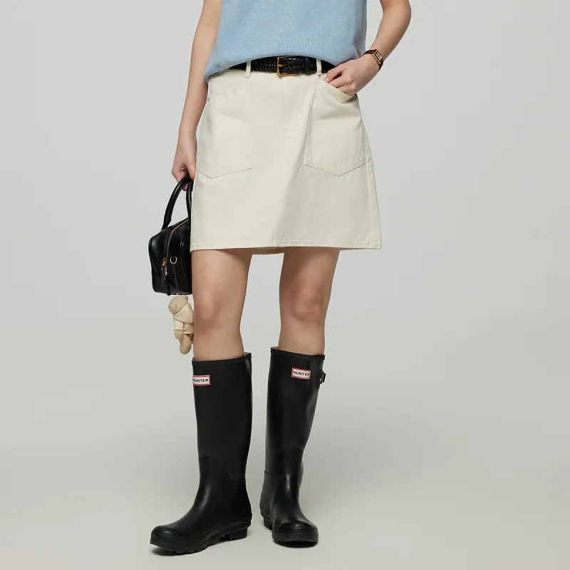 Teenie Weenie Casual Short Skirts Women's Ivory White-5