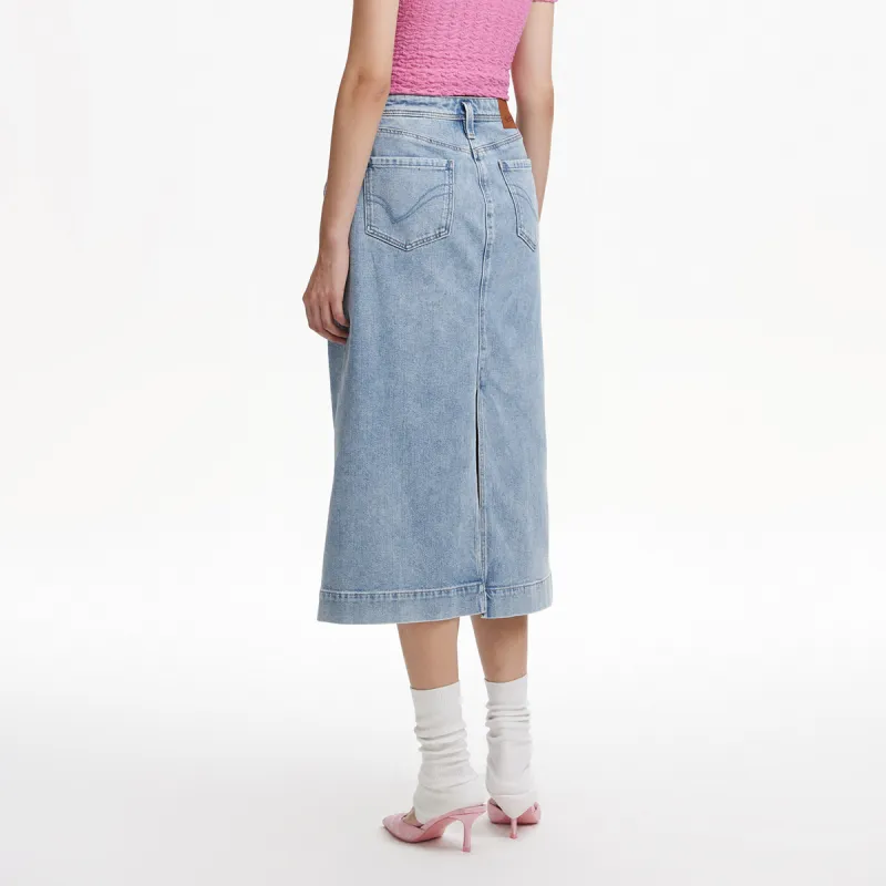 ONLY Denim Long Skirts Women's-7