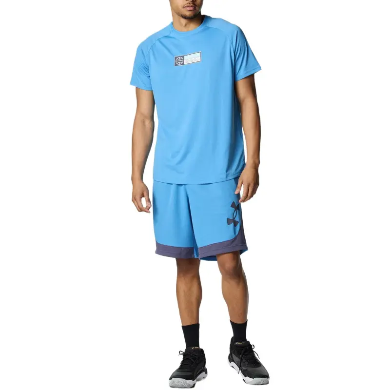 Under Armour Baseline Basketball Shorts Men's Blue 452-2